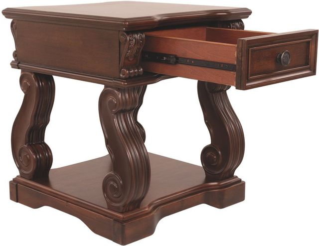 Signature Design by Ashley® Alymere Rustic Brown End Table 1