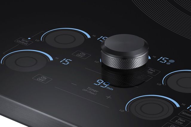 Samsung 36" Fingerprint Resistant Matte Black Stainless Steel Electric Cooktop 1