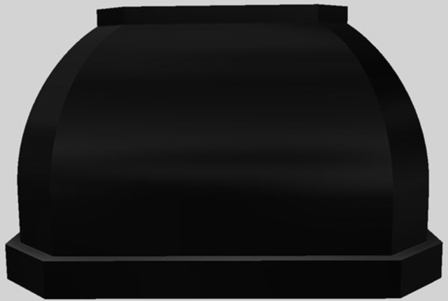Vent-A-Hood® Designer Series 48" Black Wall Mounted Range Hood-0