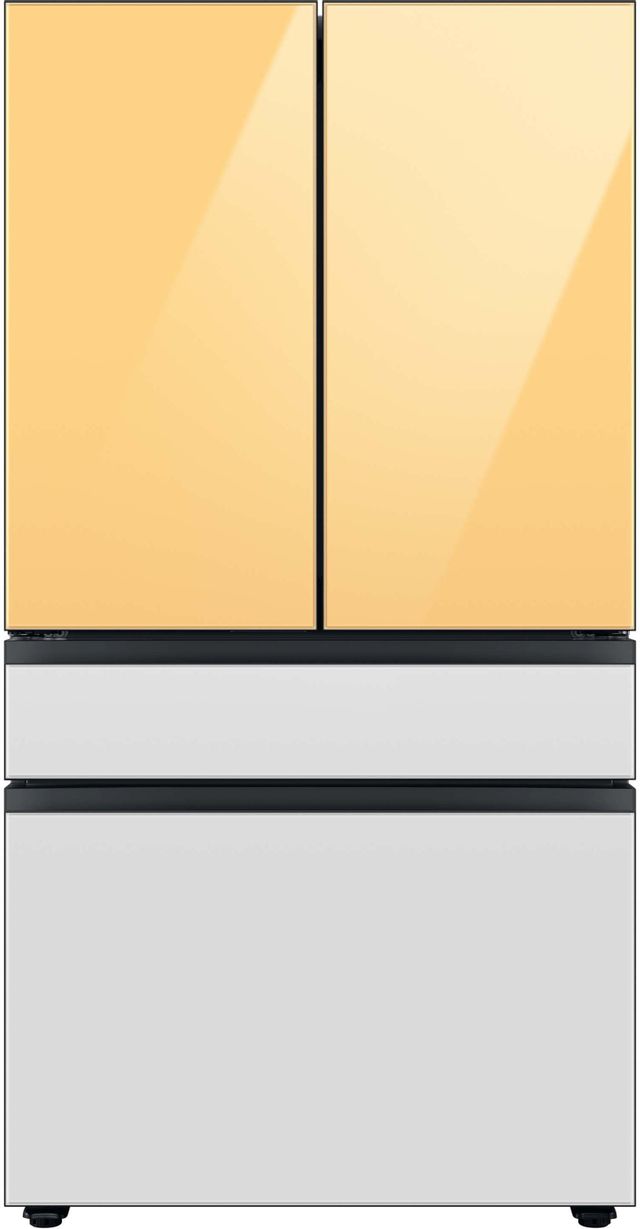 Samsung Bespoke 36" White Glass French Door Refrigerator Middle Panel 1
