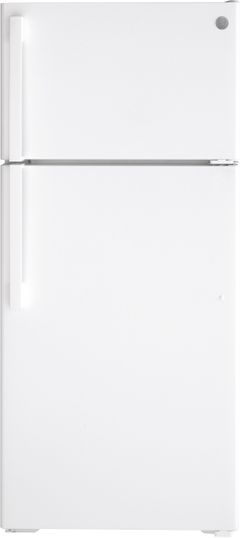 GE® 16.6 Cu. Ft. White Top Freezer Refrigerator-GTE17DTNRWW