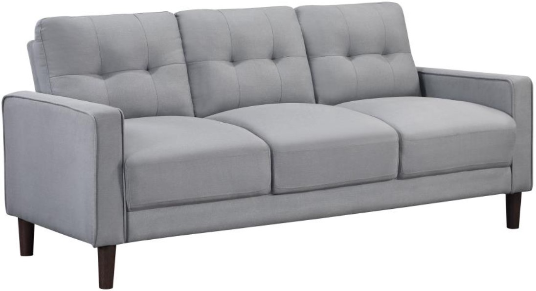 Coaster Bowen Grey Sofa Pearls Furniture Mattress Langley