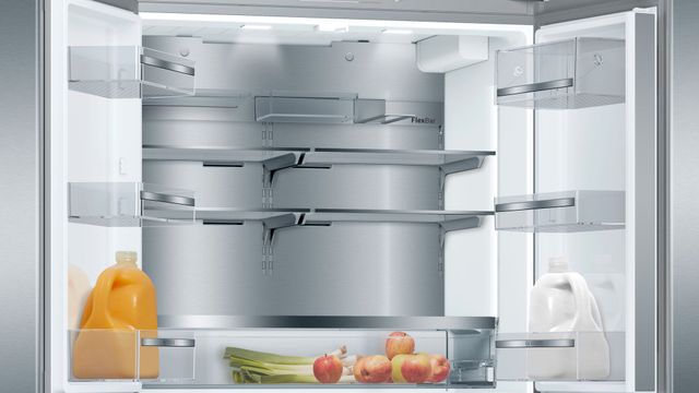 Réfrigérateur à portes françaises à profondeur de comptoir de 36 po Bosch® de 21,0 pi³ - Acier inoxydable 8