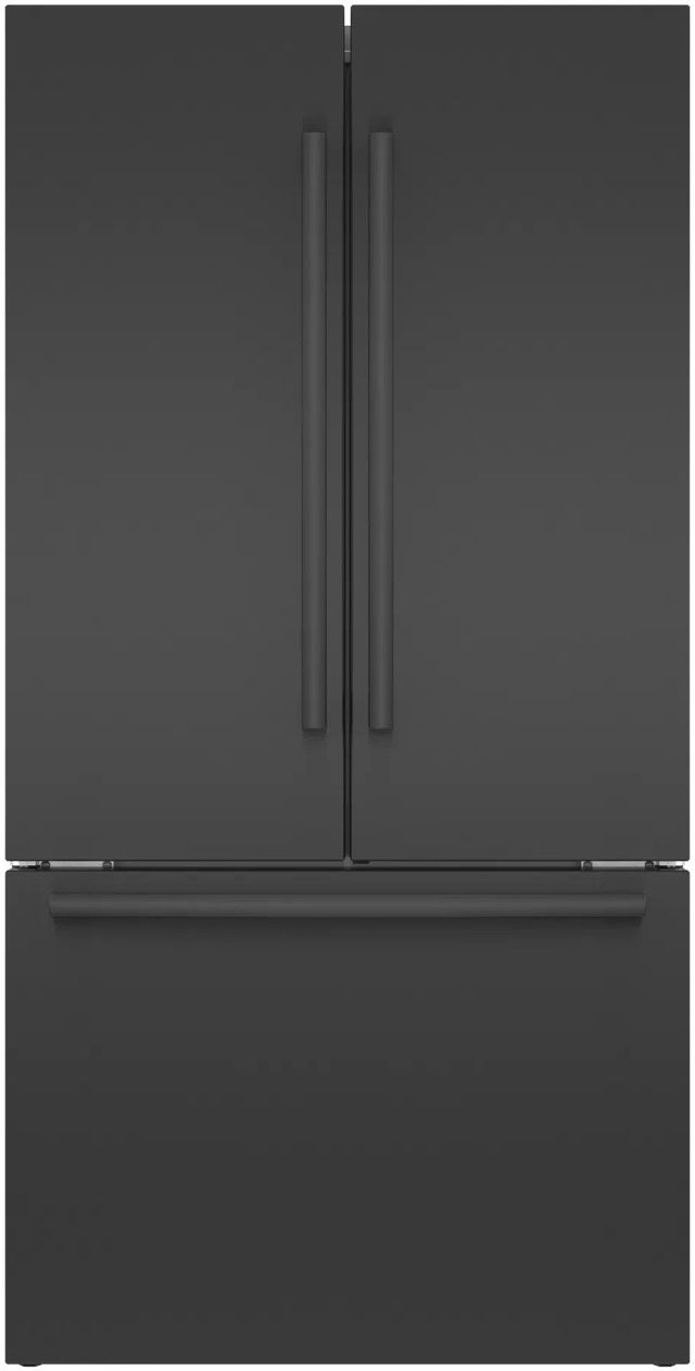 Réfrigérateur à portes françaises à profondeur de comptoir de 36 po Bosch® de 21,0 pi³ - Acier inoxydable noir