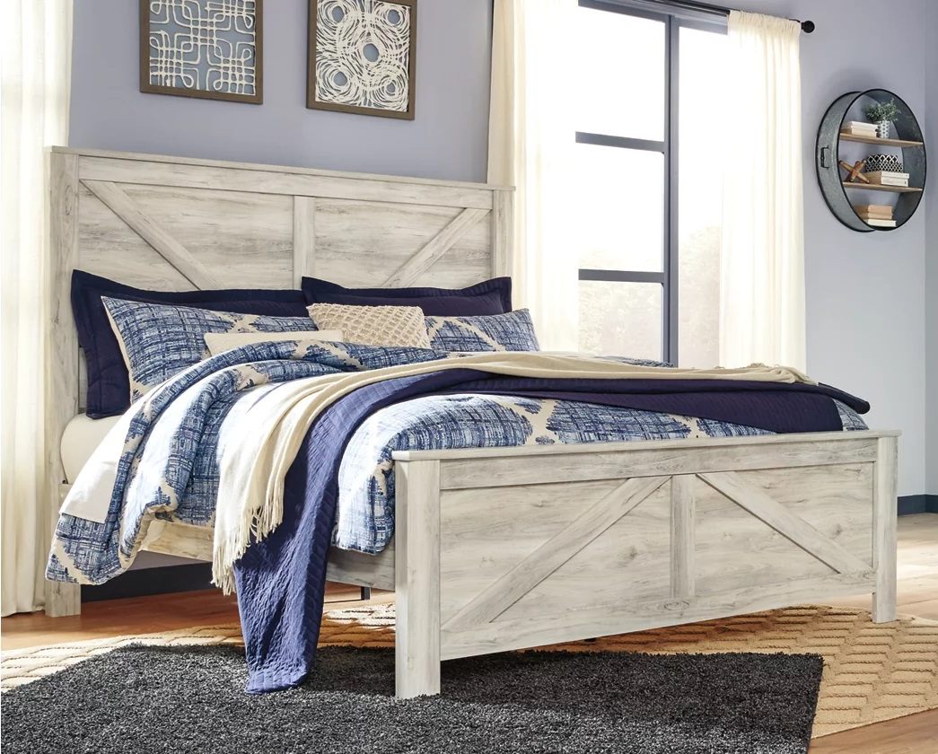 Signature Design By Ashley® Bellaby Whitewash King Panel Headboard | Big Sandy Superstore ...