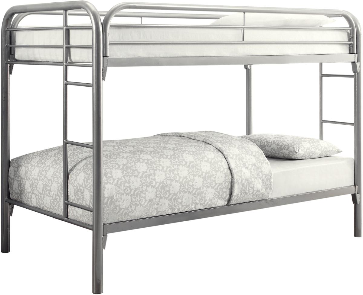 Coaster® Morgan Silver Twin Bunk Bed 