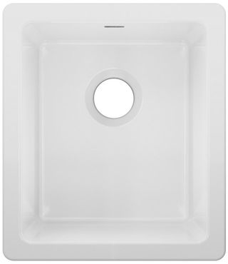 Elkay® Fireclay White Single Bowl Undermount Bar Sink