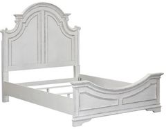 Liberty Furniture Magnolia Manor Antique White California King Panel Bed