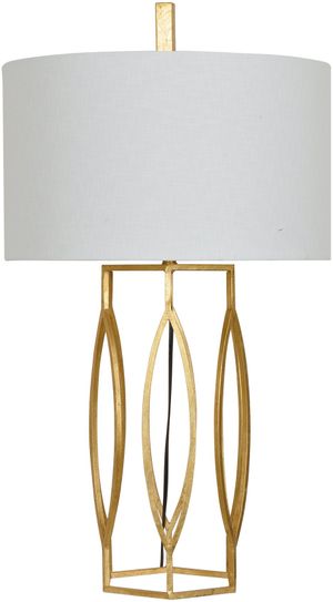 Crestview Collection Global Gold Leaf Table Lamp