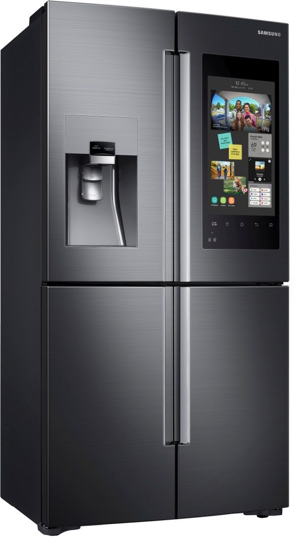 Samsung 22 Cu. Ft. Counter Depth 4-Door Flex™ Refrigerator-Fingerprint Resistant Black Stainless Steel 2