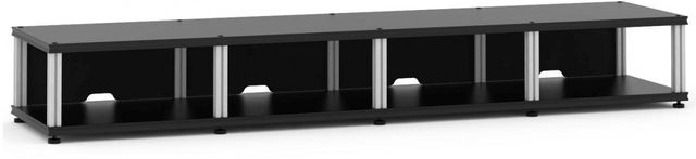 Salamander Designs® Synergy Quad 10 AV Cabinet-Black/Aluminum 0