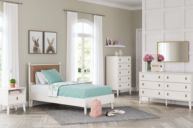 Signature Design by Ashley® Aprilyn White Twin Panel Bed 8