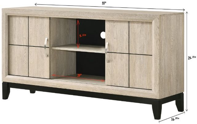 Crown Mark Akerson Grey TV Stand-3