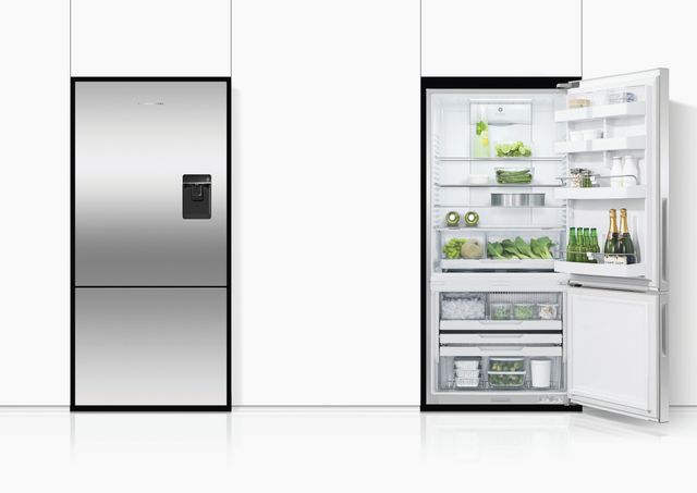 Fisher & Paykel Series 5 17.5 Cu. Ft. Stainless Steel Counter Depth Bottom Freezer Refrigerator 8