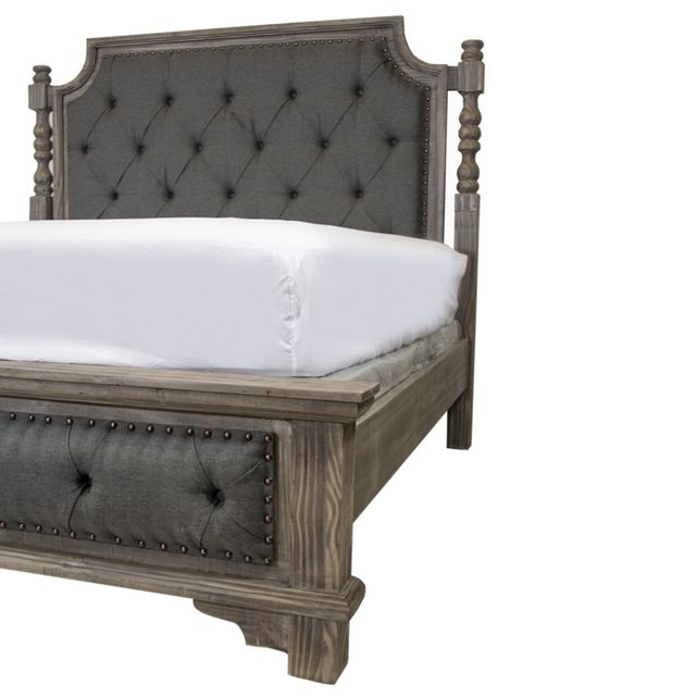 Vintage Furniture Charleston Upholstered Queen Bed, Dresser, Mirror & Nightstand-3