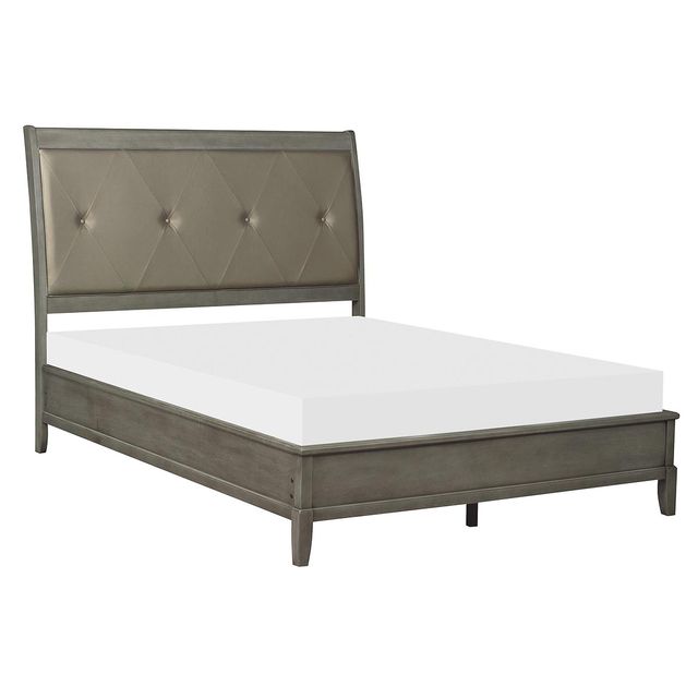 Homelegance Gray Loft Queen Upholstered Bed-1