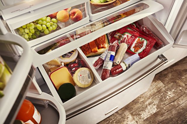 KitchenAid® 20.0 Cu. Ft. White Counter Depth French Door Refrigerator 8