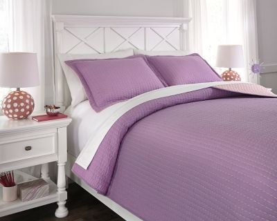 Signature Design by Ashley® Dansby Lavender/Pink Full Coverlet Set-2