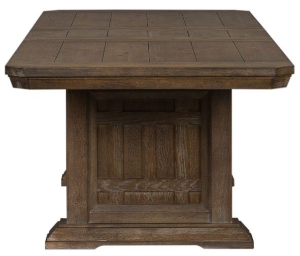 Liberty Furniture Artisan Prairie Dark Brown Trestle Table 5