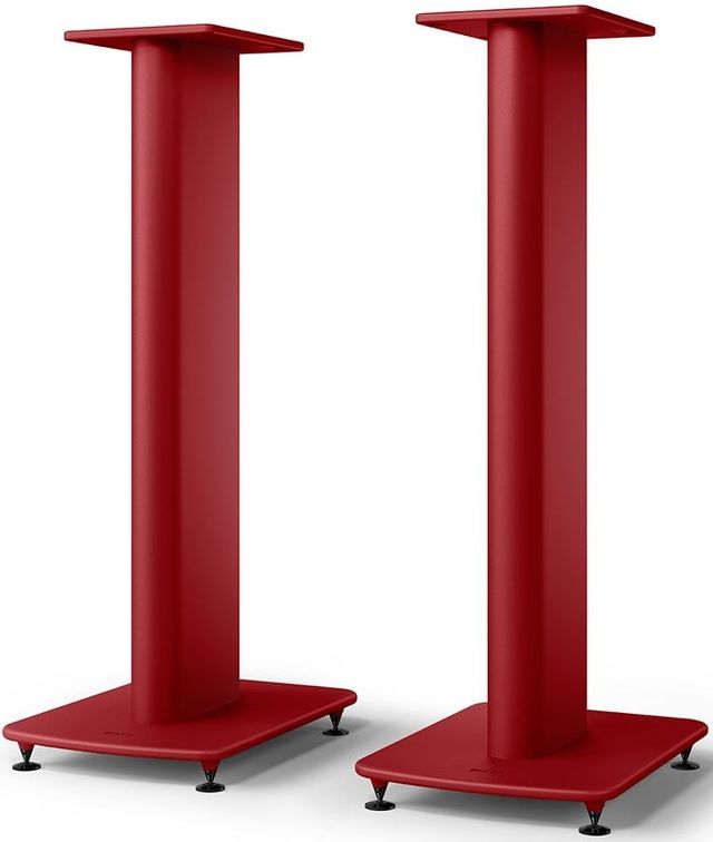 KEF S2 Pair of Crimson Red Speaker Floor Stands