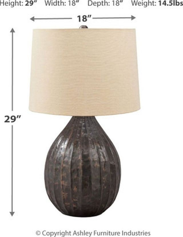 Signature Design by Ashley® Marloes Copper Metal Table Lamp 2