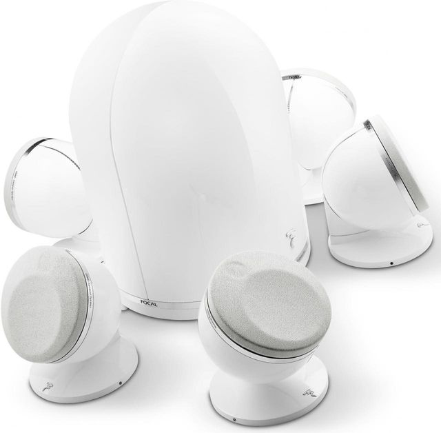 Focal® White Dôme Home Theater Speaker System