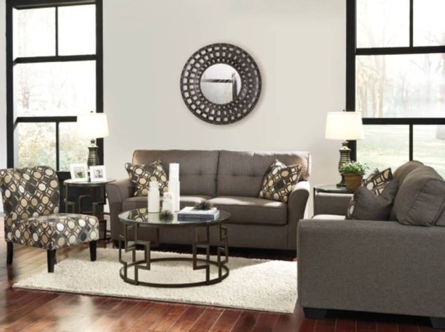 Signature Design by Ashley® Tibbee 3-Piece Slate Living Room Seating Set 4