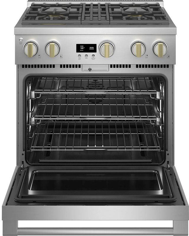Monogram® Statement Collection 30" Stainless Steel Pro Style Gas Range 3