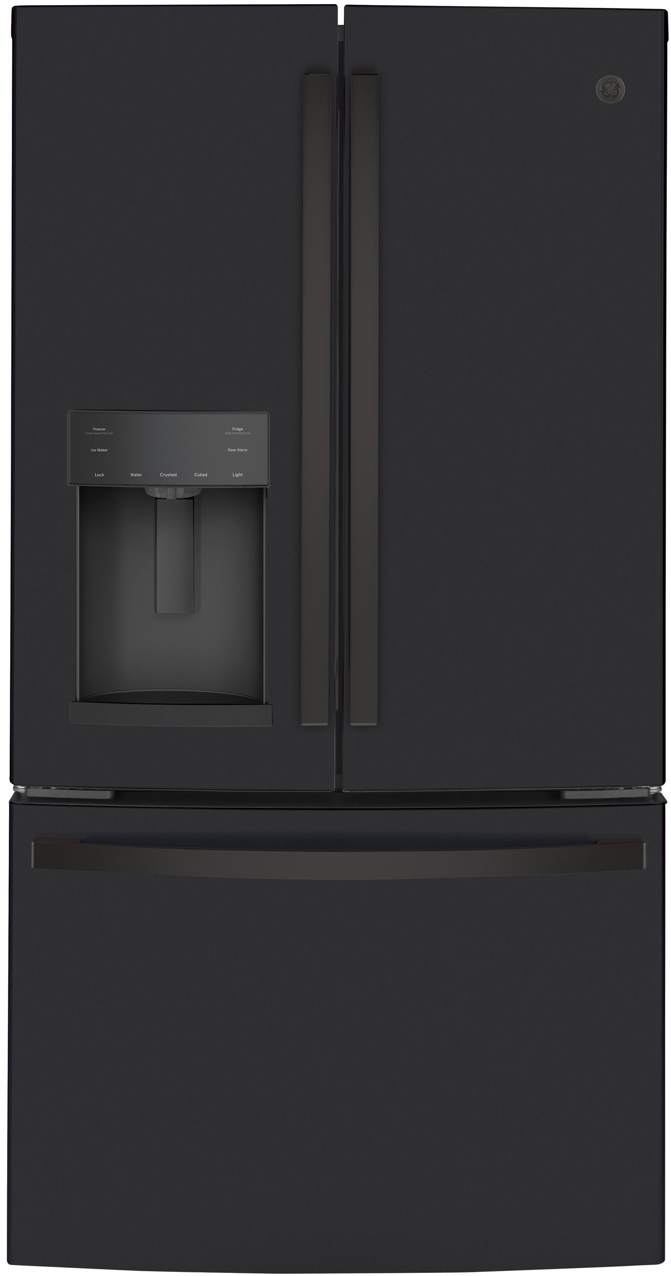 GE® 22.1 Cu. Ft. Fingerprint Resistant Black Slate Counter Depth French Door Refrigerator