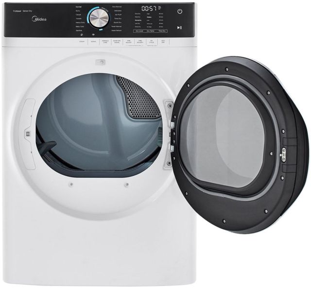 Midea® 8.0 Cu. Ft. White Front Load Electric Dryer 1