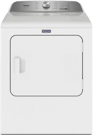 Maytag® Pet Pro System 7.0 Cu. Ft. White Front Load Gas Dryer 