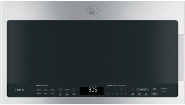 GE Profile 1.1 cu. ft. Countertop Microwave in Black with Sensor