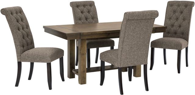 Signature Design by Ashley® Moriville Grayish Brown Dining Extension Table 9