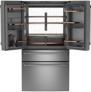 Cafe refrigerator with TwinChill Dual Evaporator with open doors