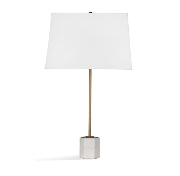 Bassett Mirror Correy Gold/Marble Table Lamp | Bob Mills Furniture