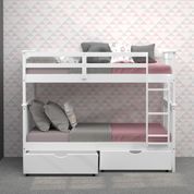 Donco Trading Company Mission Twin/Twin Bunkbed with Drawers-1