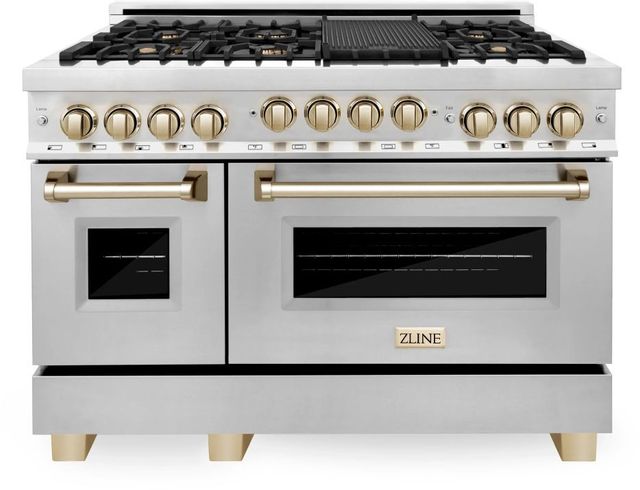ZLINE Autograph Edition 48" Stainless Steel Pro Style Gas Range