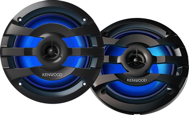 Kenwood KFC-1673MRBL 6.5" Black 2-Way Marine Speakers
