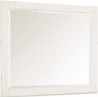 Signature Design by Ashley® Braunter Aged White Bedroom Mirror