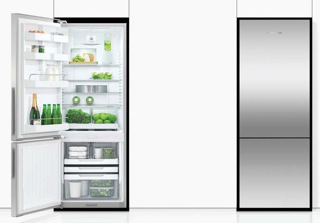 Fisher & Paykel Series 5 13.4 Cu. Ft. Stainless Steel Counter Depth Bottom Freezer Refrigerator 5