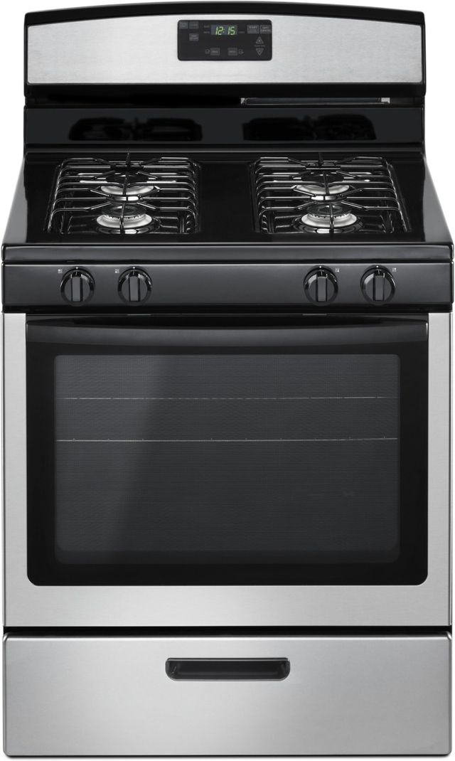 Amana® 30" Stainless Steel Free Standing Gas Range-0
