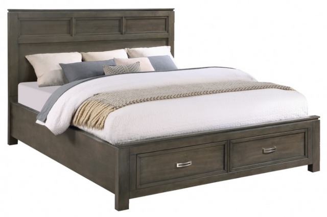 Winners Only® Harper Gray California King Storage Bed 1