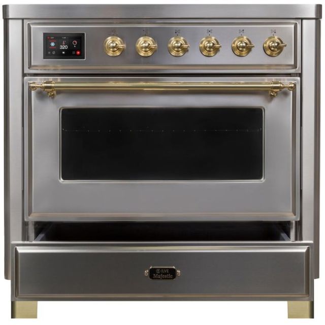 Ilve® Majestic II Series 36" Stainless Steel Free Standing Electric Range 3