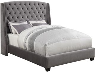 Coaster® Pissarro Grey Queen Upholstered Bed