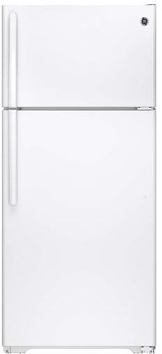 GE® 15.5 Cu. Ft. Top Freezer Refrigerator-White 0