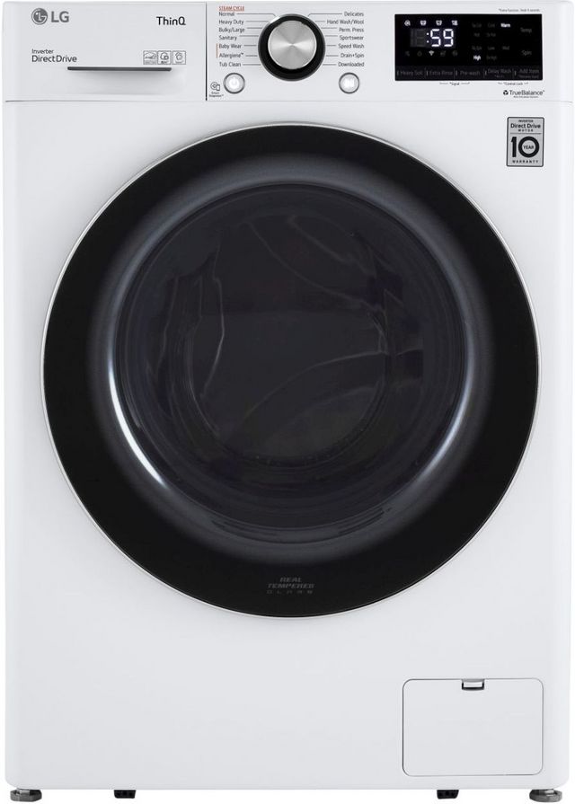 LG 2.4 Cu. Ft. White Front Load Washer | Midland Appliance World ...