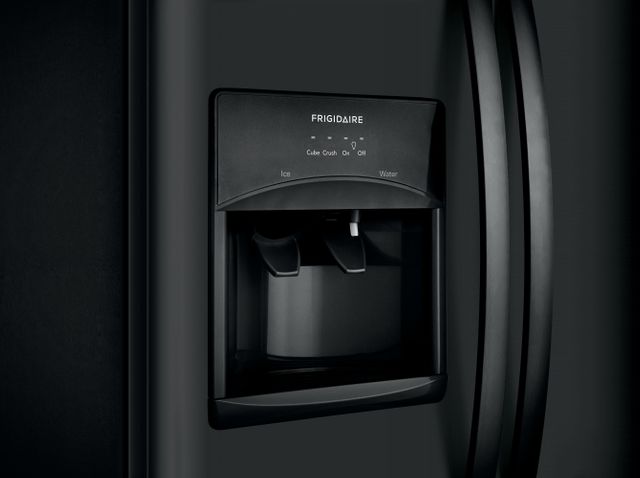 Frigidaire® 25.5 Cu. Ft. Ebony Black Standard Depth Side By Side Refrigerator 9