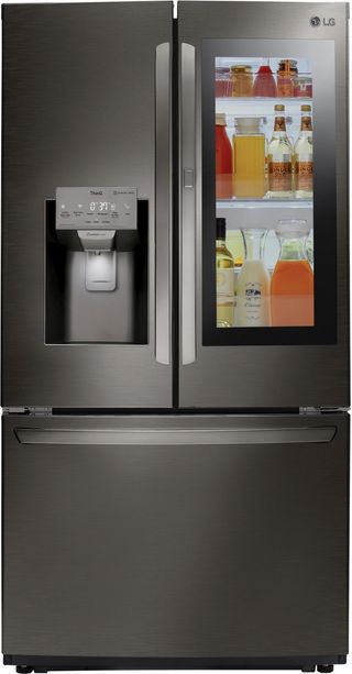 LG 21.9 Cu. Ft. PrintProof™ Black Stainless Steel Counter Depth French Door Refrigerator