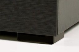 Salamander Designs® Chameleon Chicago Low Profile 345 with TV Mount Black Oak Speaker Integrated Cabinet 2