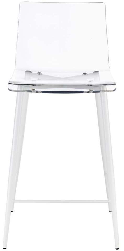Progressive® Furniture A La Carte Clear/White 34" Counter Stool-1